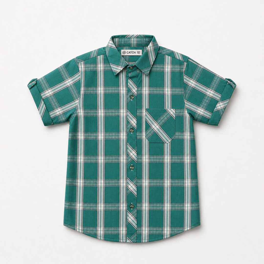 BOYS C-SHIRT H/S CHECKED