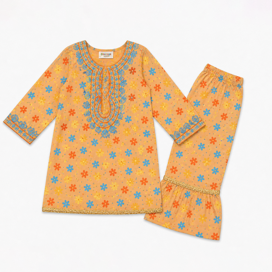 GIRL SUIT SHARARA