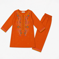 GIRL EMB SUIT SET