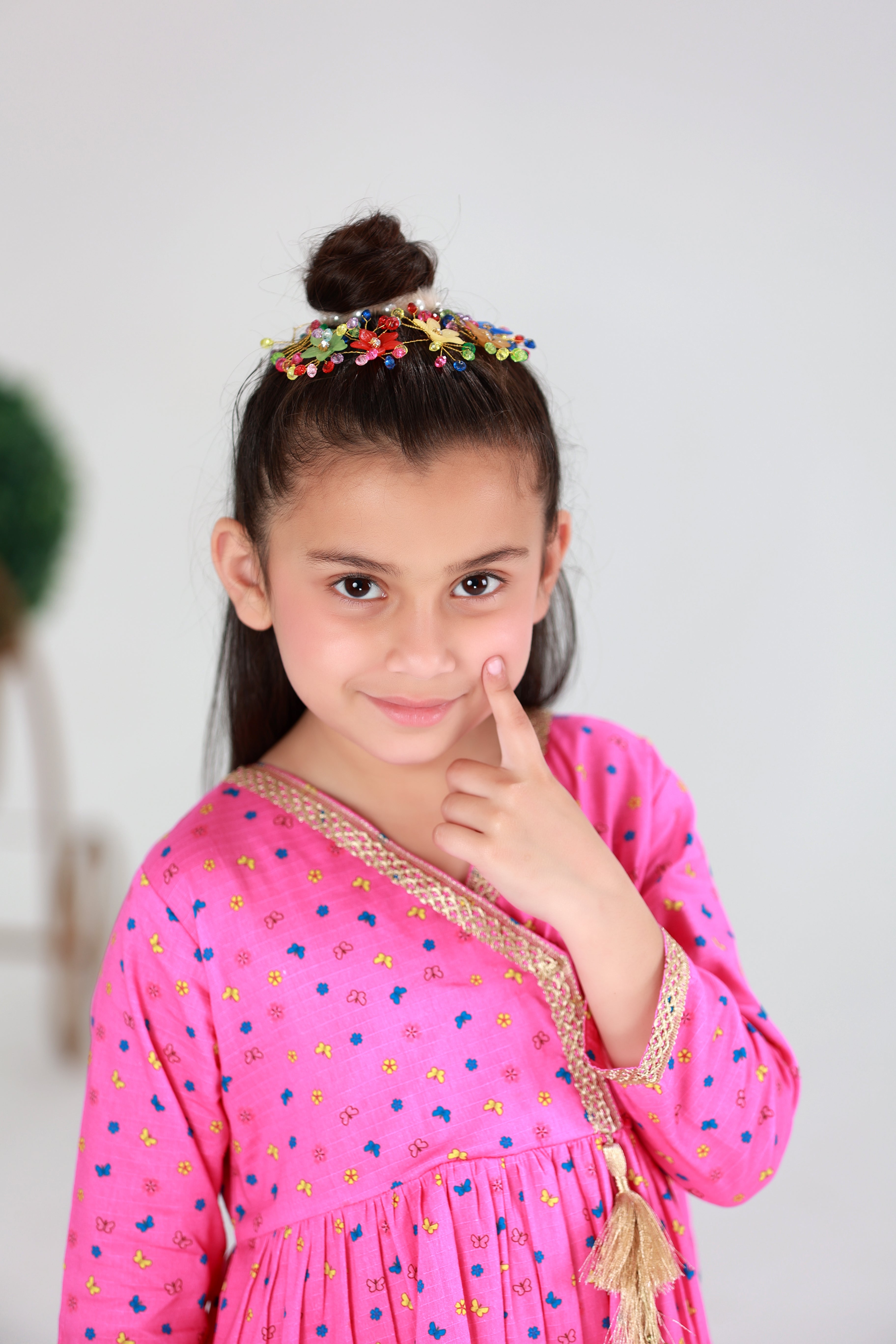 GIRL PRINTED 2 PC (BUTTERFLY)