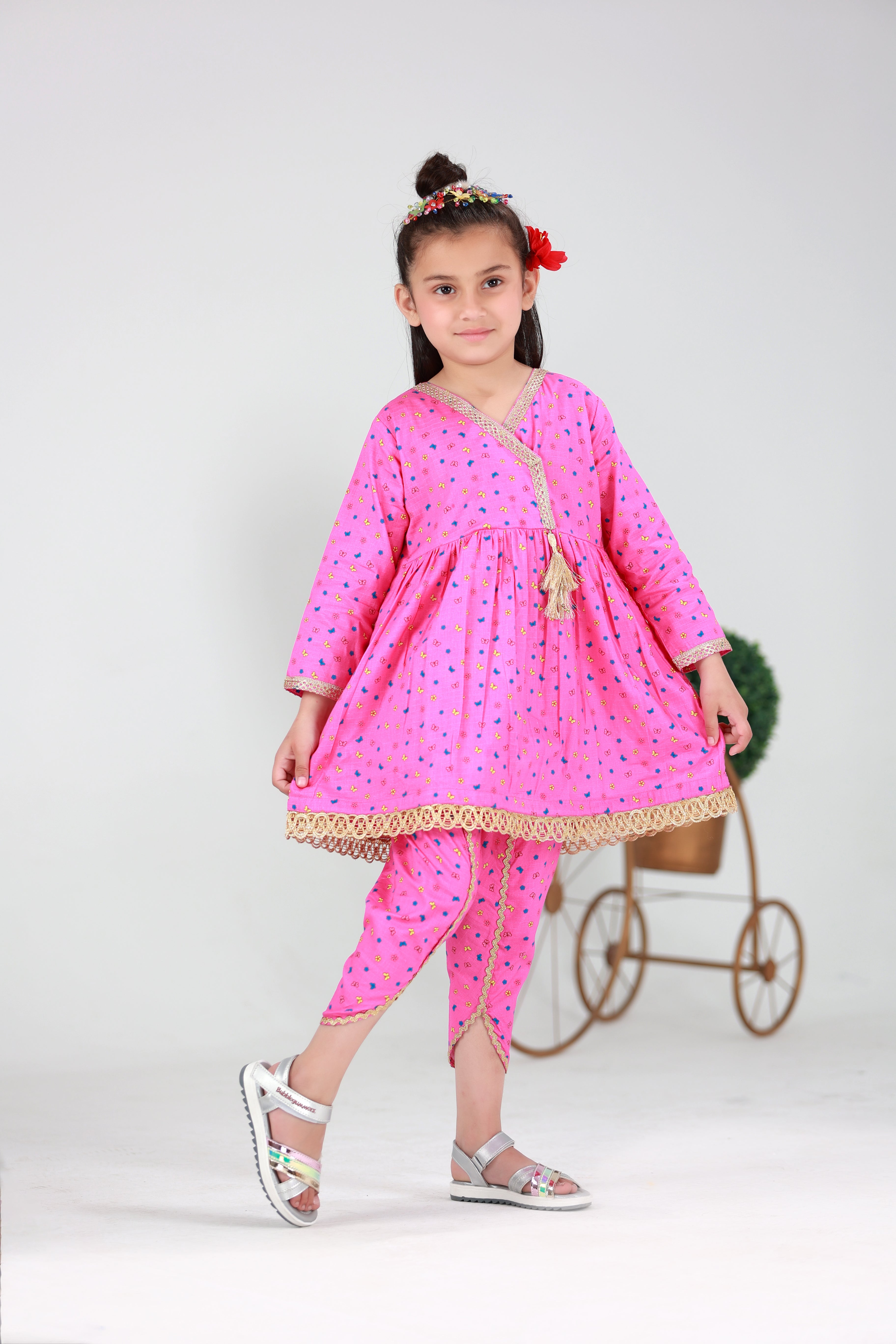 GIRL PRINTED 2 PC (BUTTERFLY)