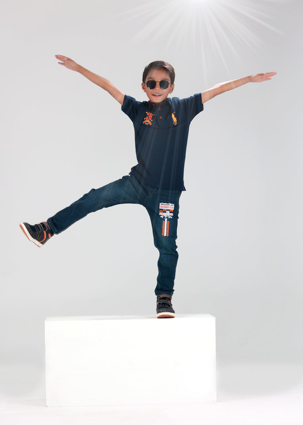 BOY POLO SHIRT (NAVY)