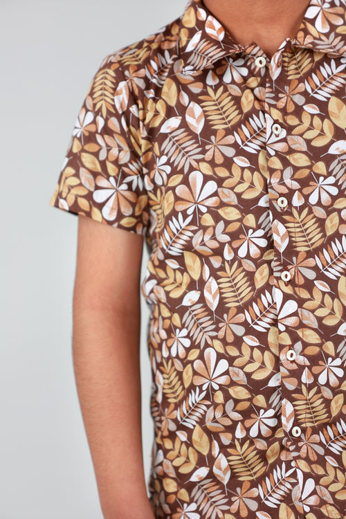 BOY CO-ORD SET (LEAVES)