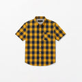 BOYS C-SHIRT CHECK MST/NVY