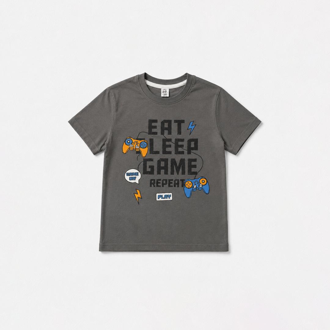 BOY T-SHIRT EAT SLEEP GAME